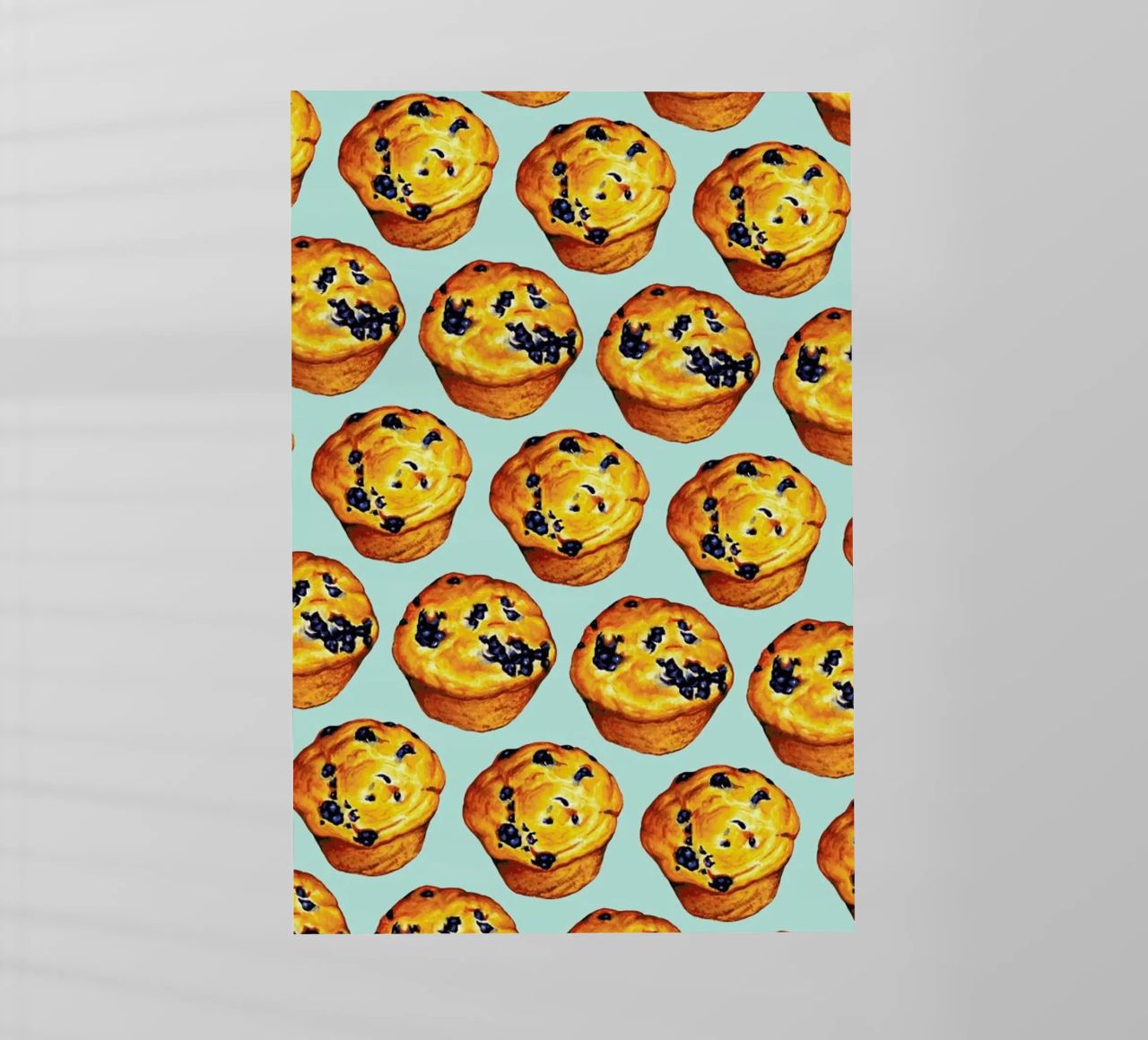 Blueberry Muffin Pattern pellicola backlit da Kelly Gilleran
