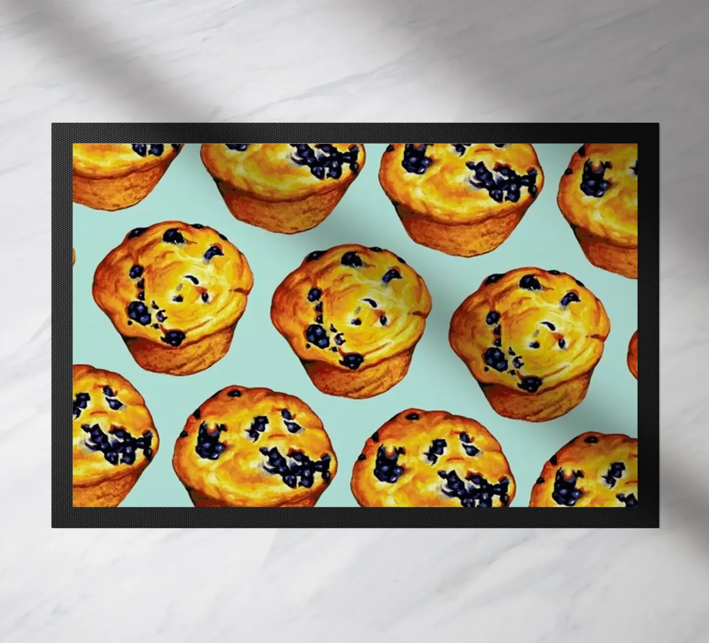 Blueberry Muffin Pattern deurmat van Kelly Gilleran