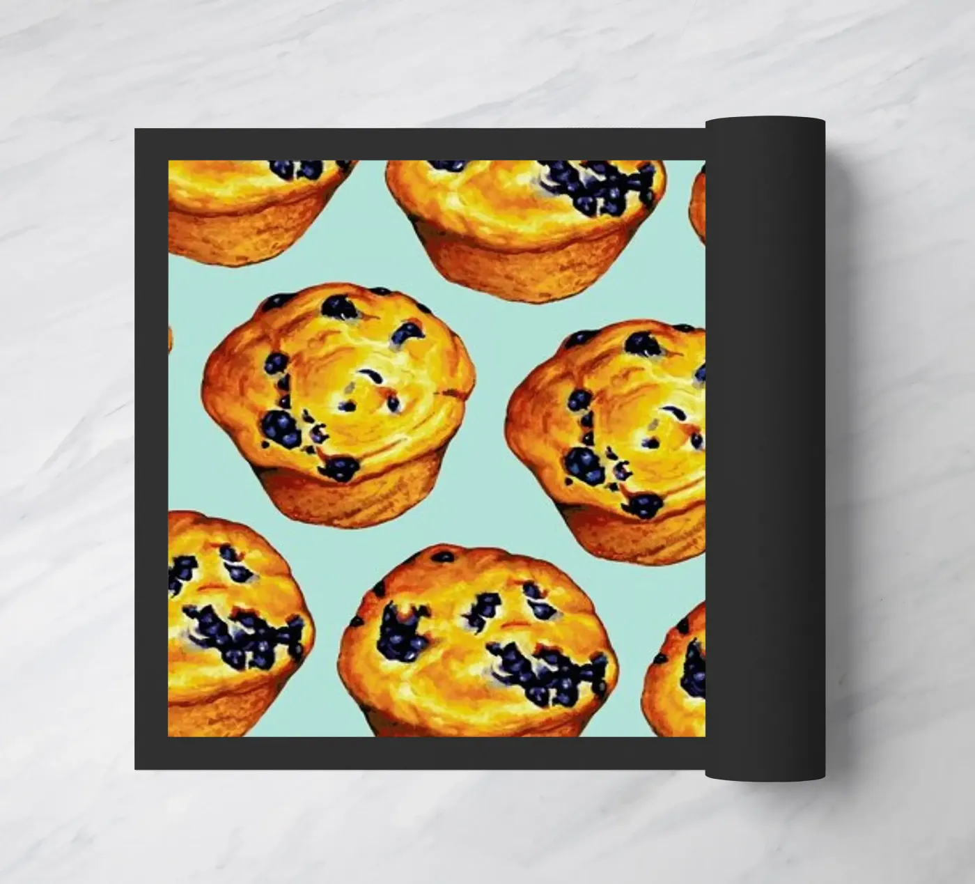 Blueberry Muffin Pattern deurmat van Kelly Gilleran