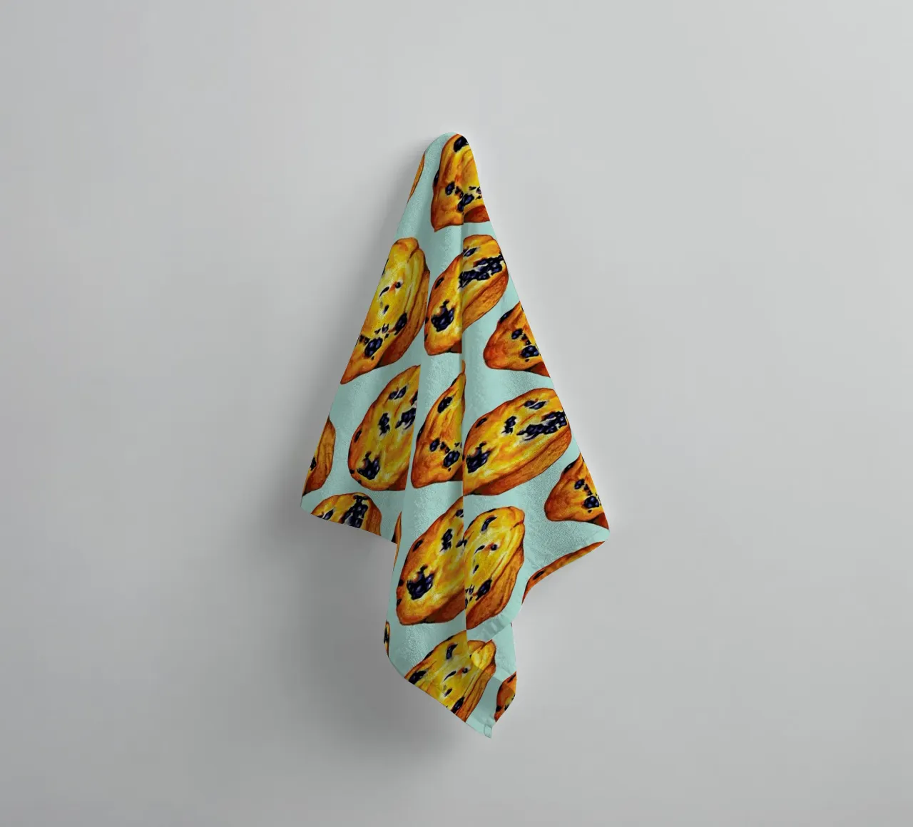 Blueberry Muffin Pattern toalla de baño de Kelly Gilleran