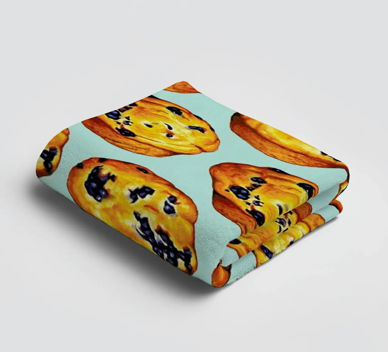 Blueberry Muffin Pattern toalla de baño de Kelly Gilleran