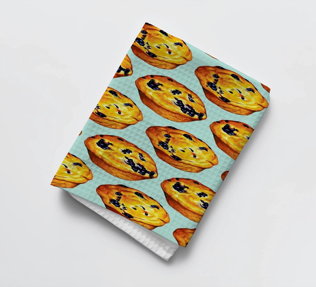 Blueberry Muffin Pattern canovaccio da cucina da Kelly Gilleran