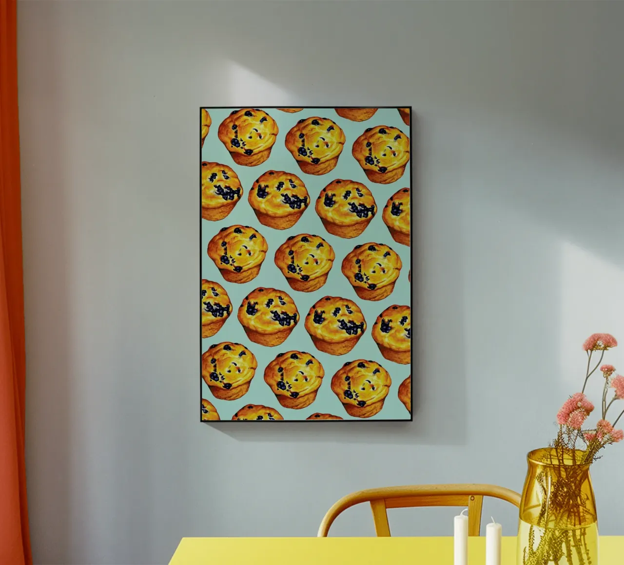 Blueberry Muffin Pattern plexiglass da Kelly Gilleran