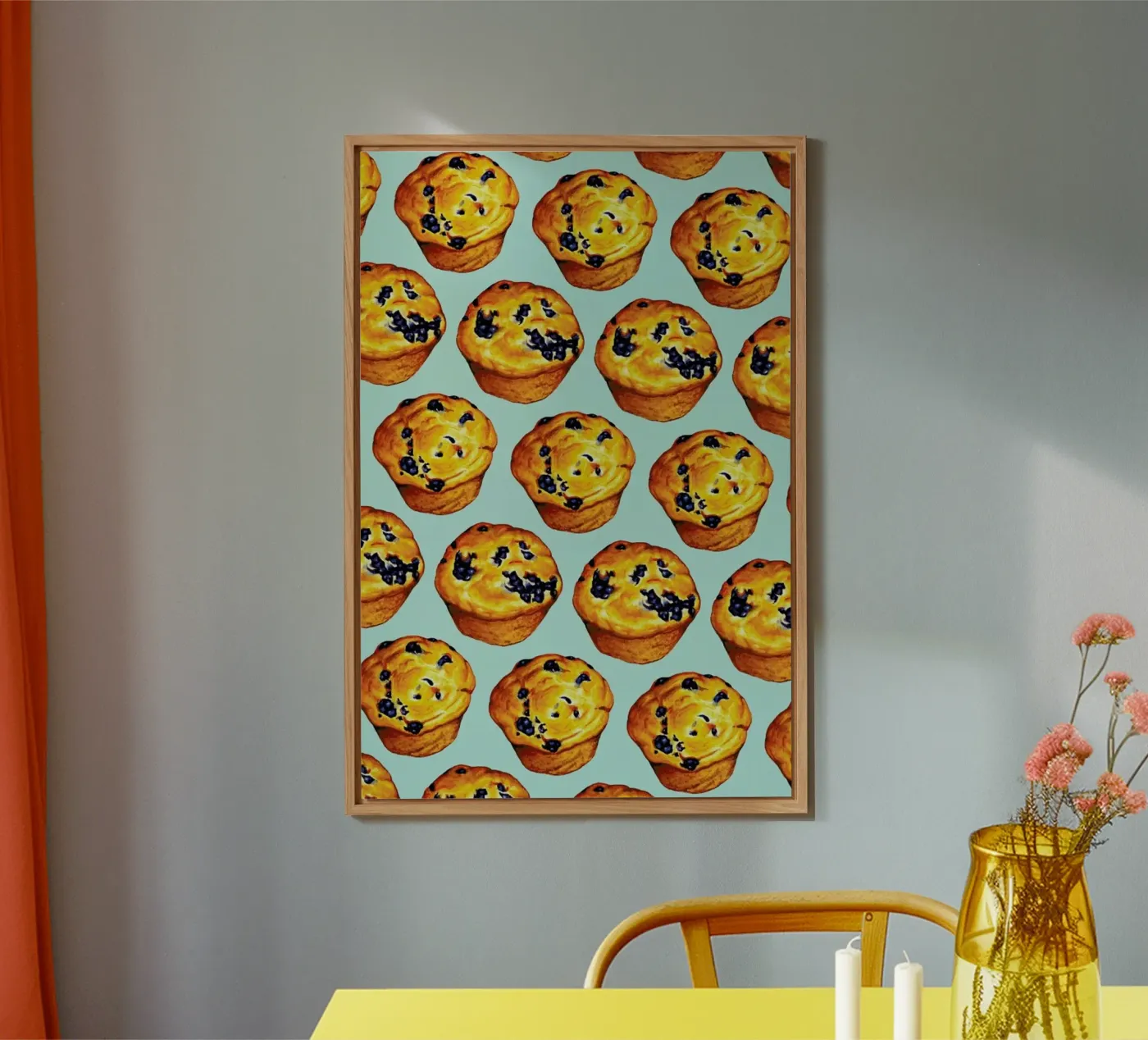 Blueberry Muffin Pattern pannello forex da Kelly Gilleran