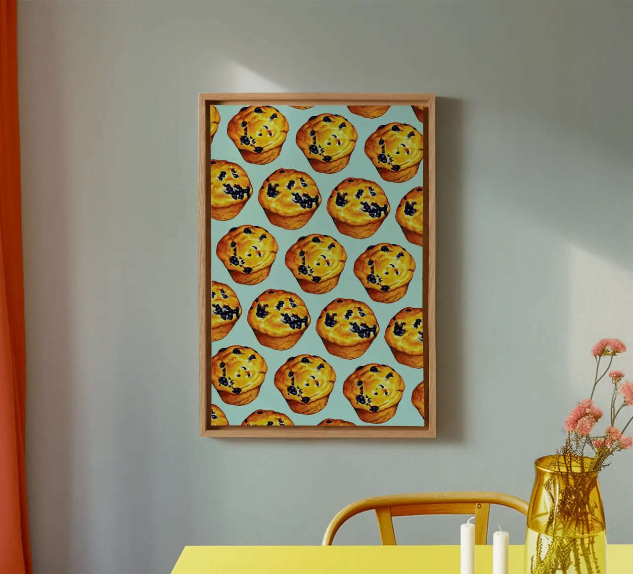 Blueberry Muffin Pattern tela da Kelly Gilleran