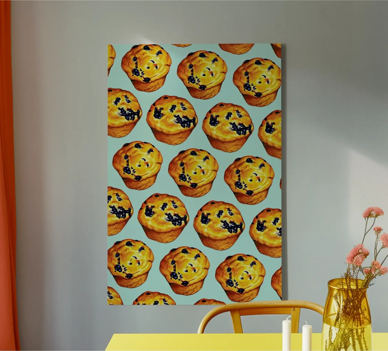 Blueberry Muffin Pattern tela da Kelly Gilleran