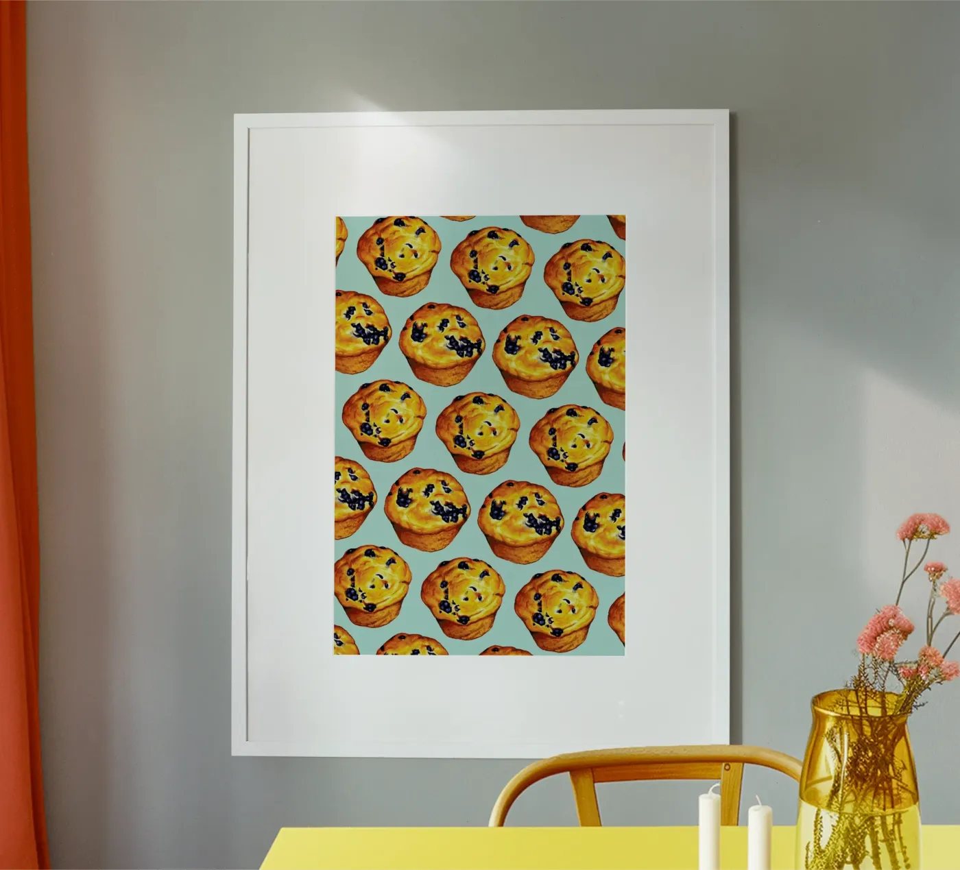 Blueberry Muffin Pattern poster da Kelly Gilleran