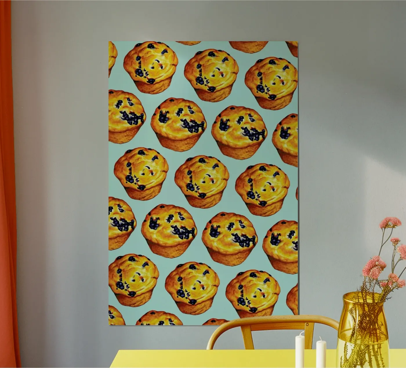 Blueberry Muffin Pattern poster da Kelly Gilleran