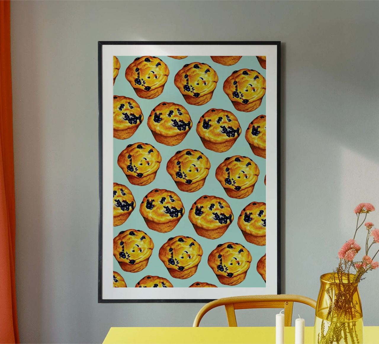 Blueberry Muffin Pattern carta hahnemühle da Kelly Gilleran