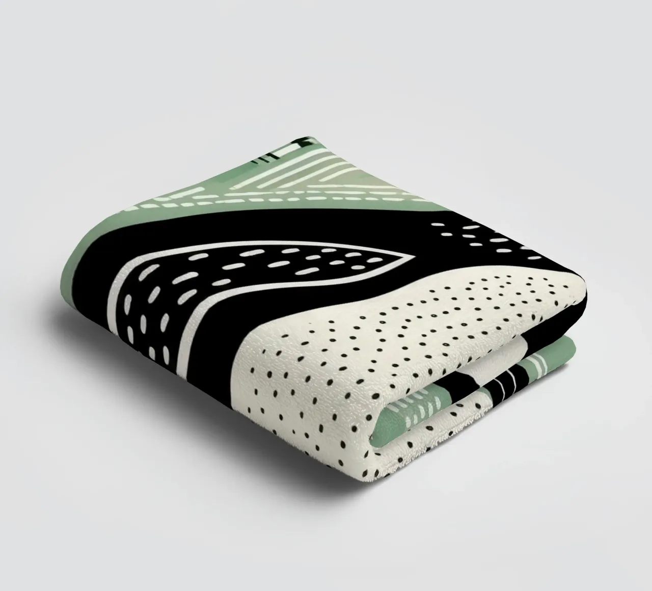 Pinguino Verde 1 asciugamano da bagno da Minimal Animal Art