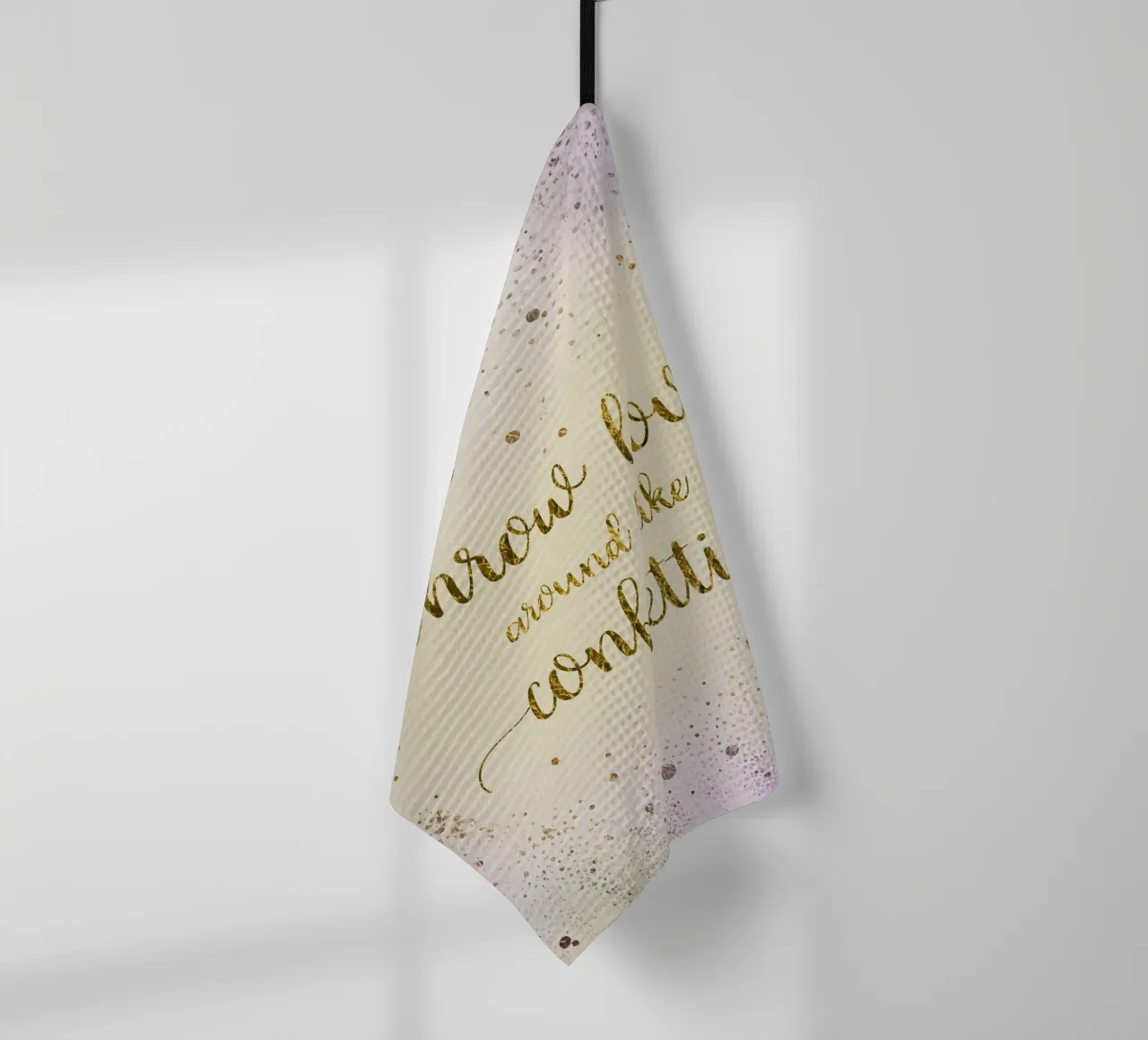 JETER L'AMOUR COMME UN CONFETTI | or scintillant torchon de Melanie Viola