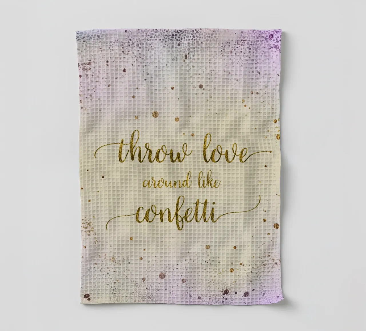 JETER L'AMOUR COMME UN CONFETTI | or scintillant torchon de Melanie Viola