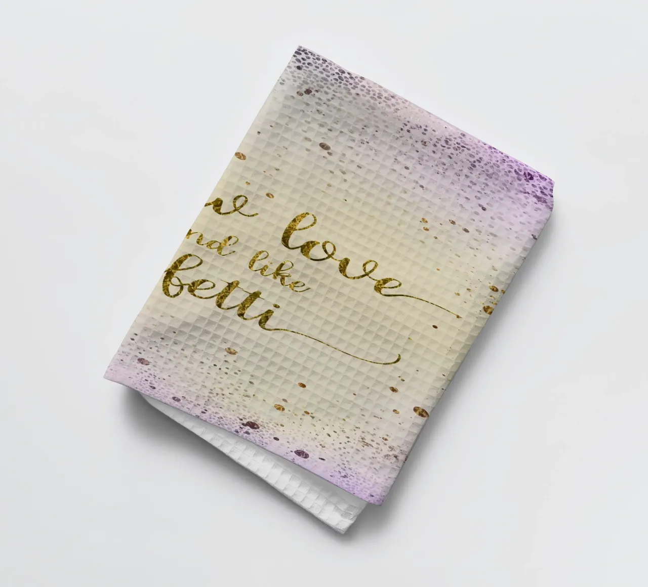 JETER L'AMOUR COMME UN CONFETTI | or scintillant torchon de Melanie Viola