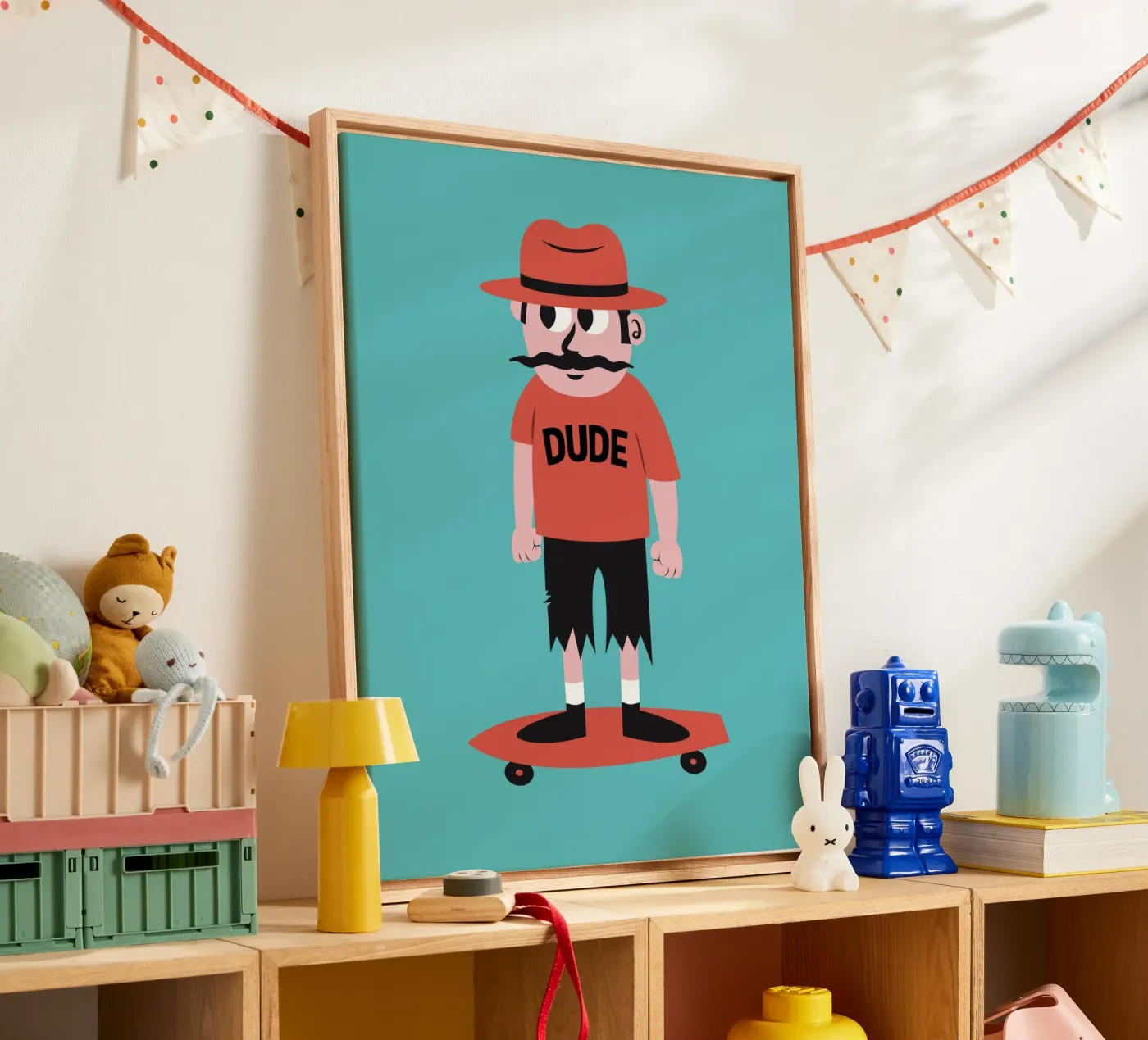 Dude canvas by The Poster Kid