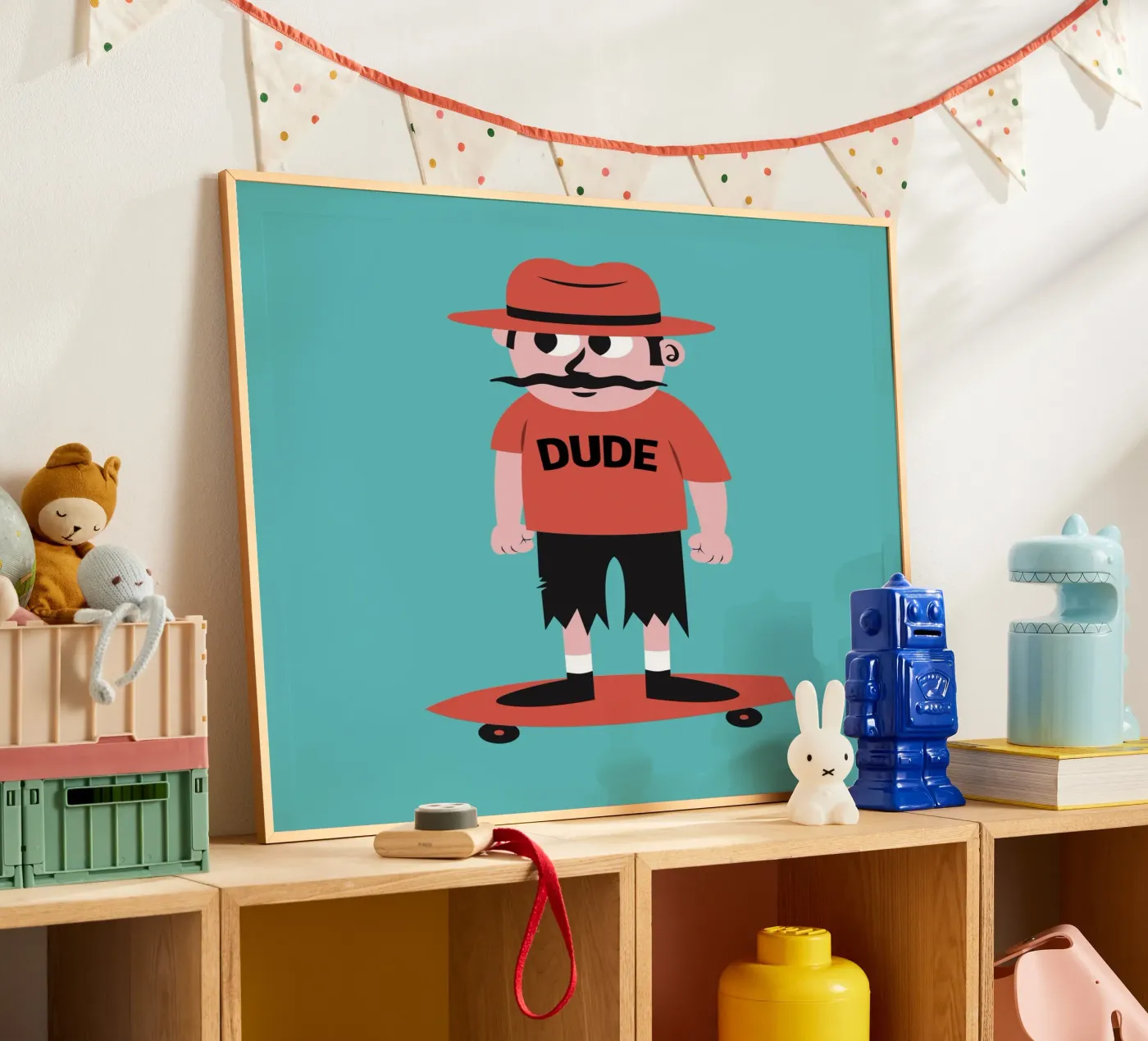 Dude poster by The Poster Kid