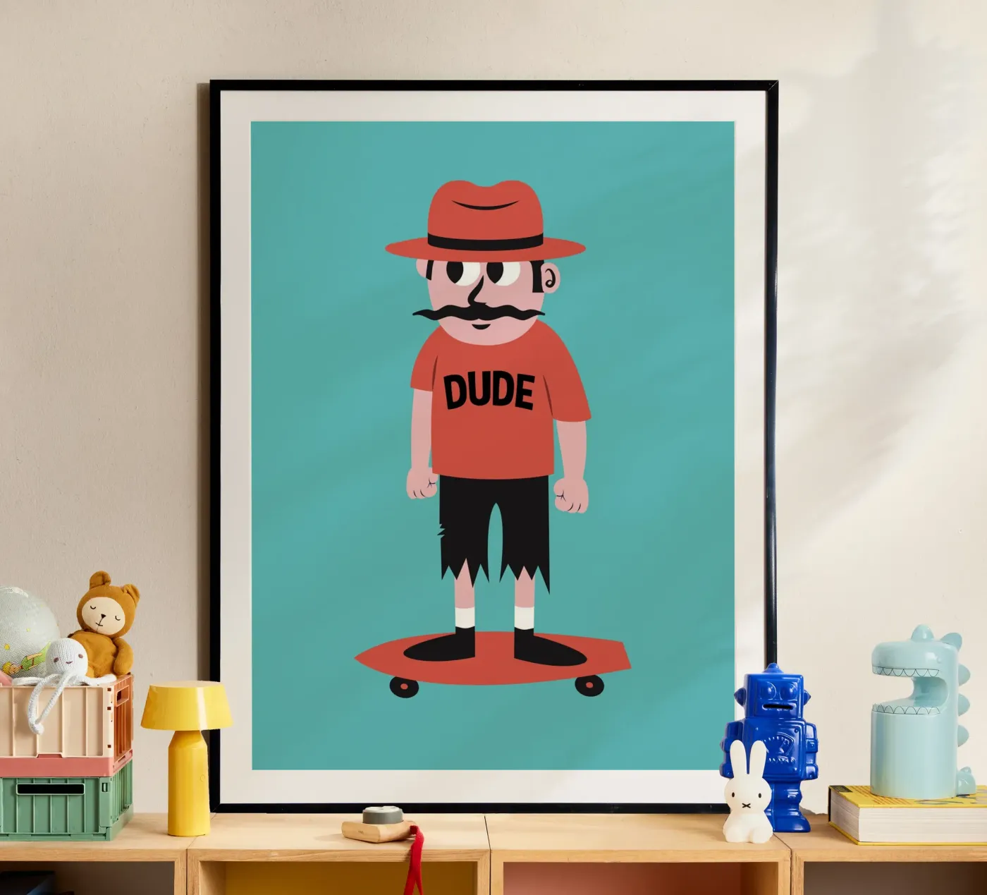 Dude poster by The Poster Kid