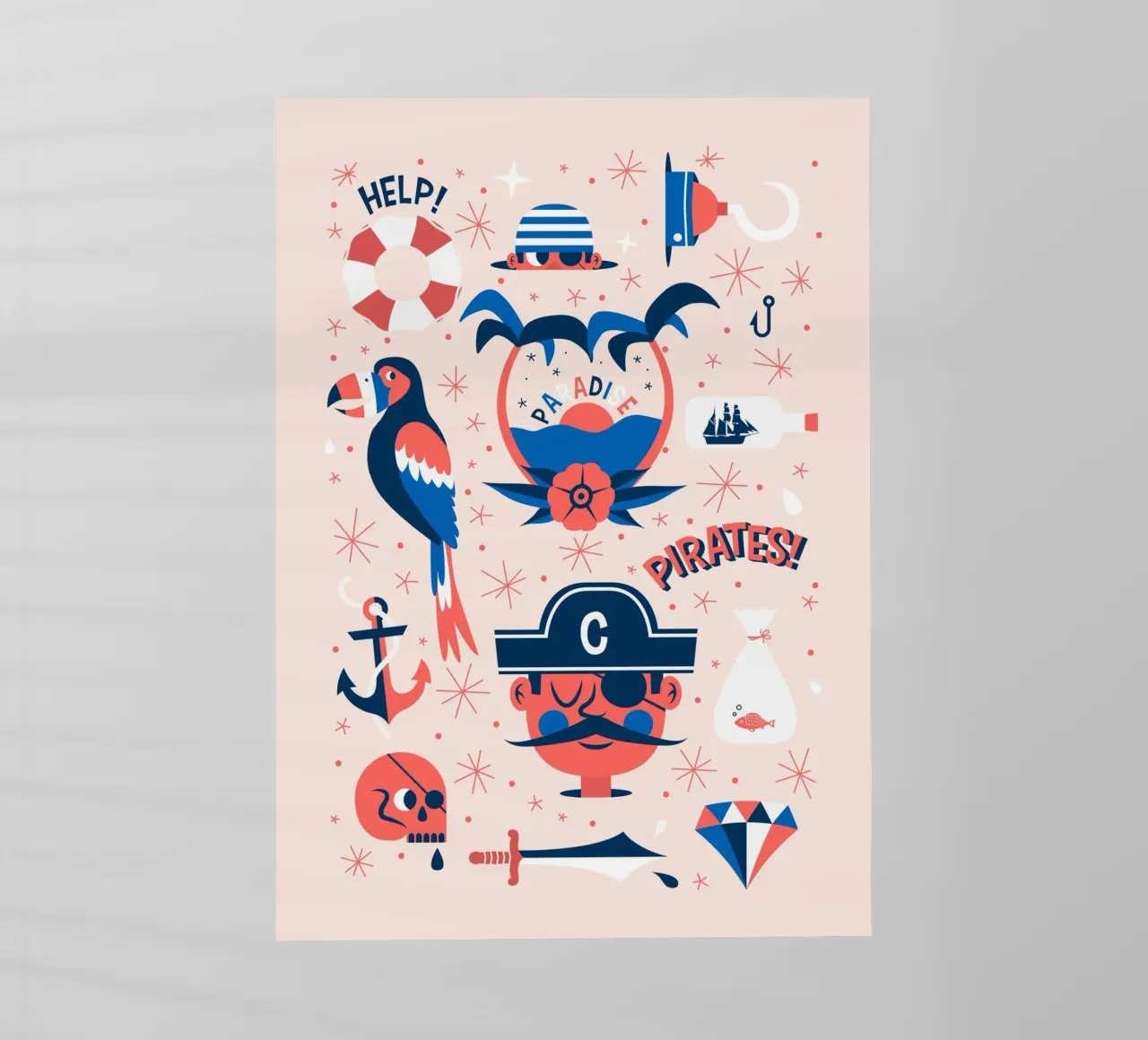 Pirates Flash Sheet pellicola backlit da The Poster Kid