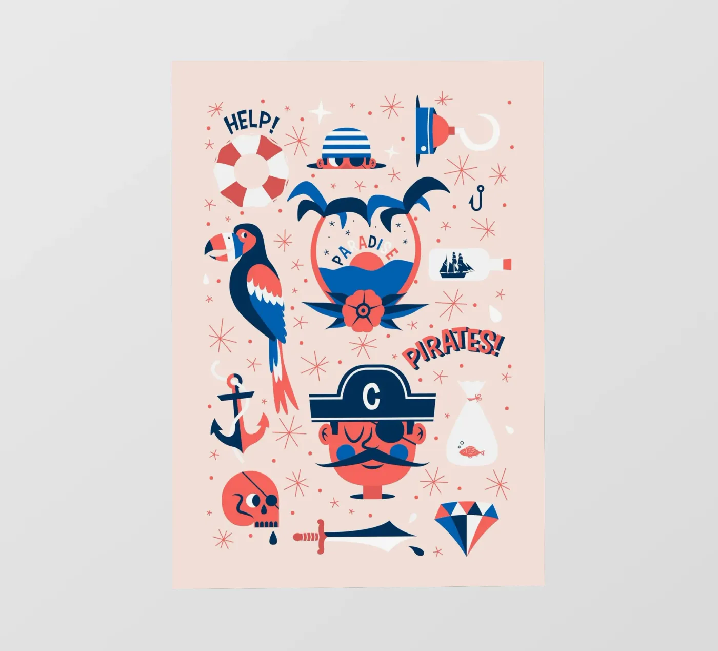 Pirates Flash Sheet pellicola backlit da The Poster Kid