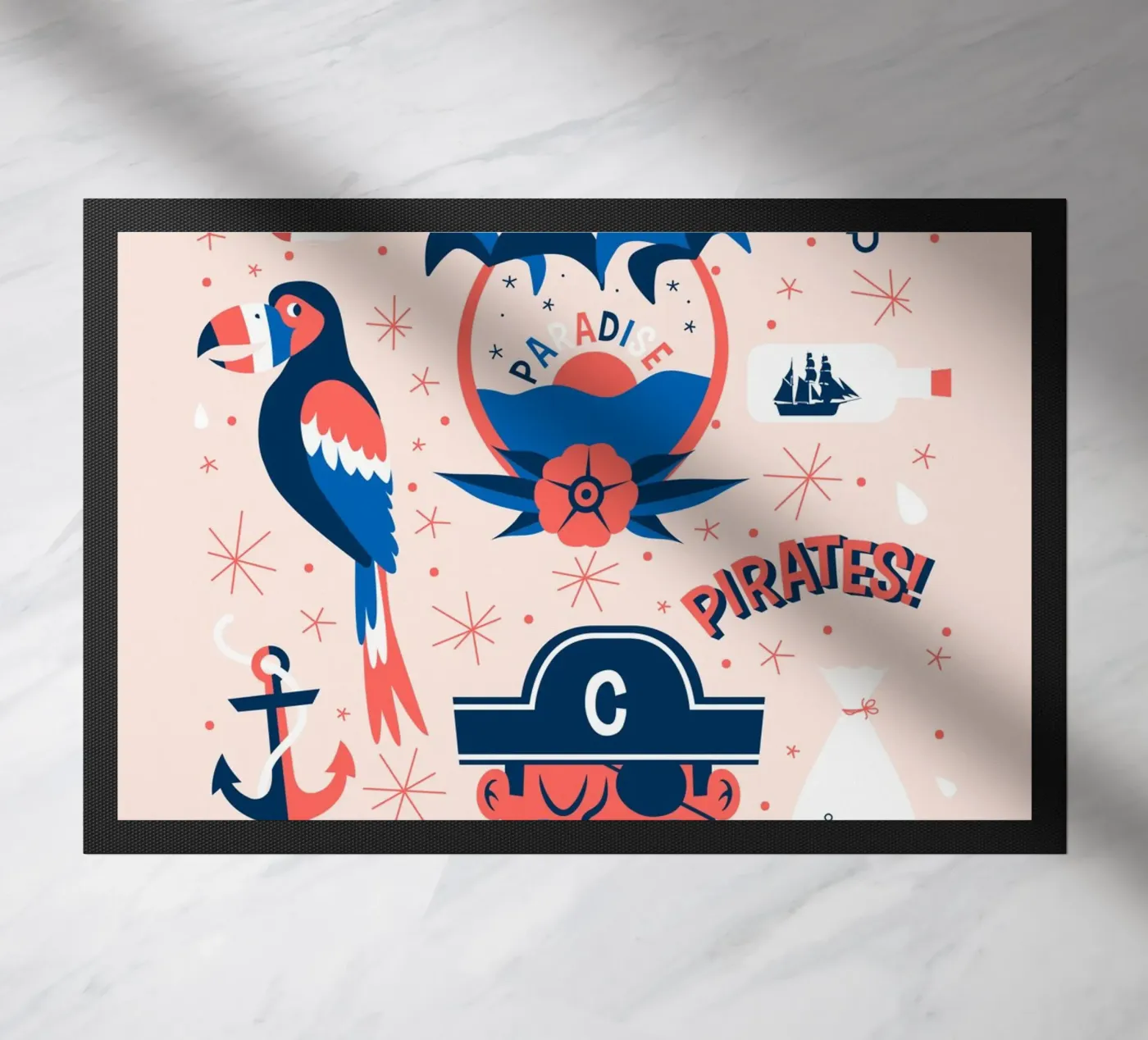 Pirates Flash Sheet deurmat van The Poster Kid