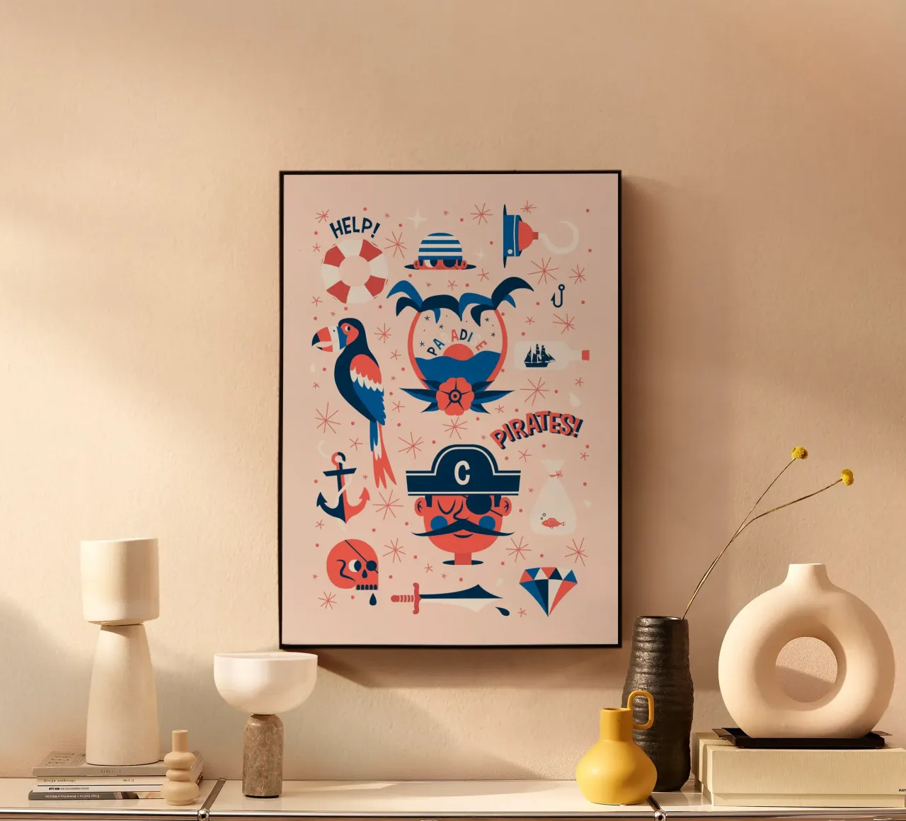 Pirates Flash Sheet alluminio dibond da The Poster Kid