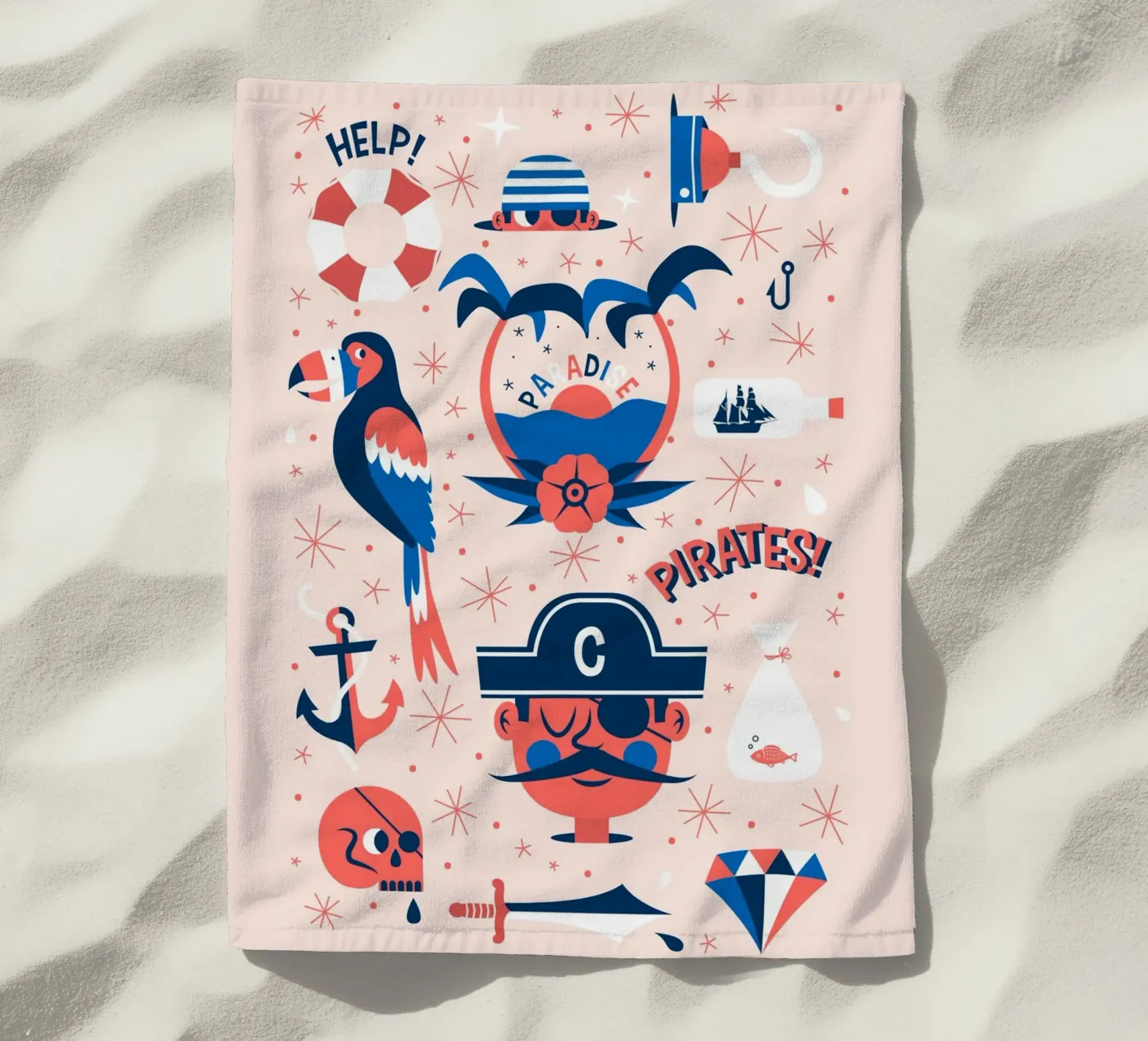 Pirates Flash Sheet telo mare da The Poster Kid