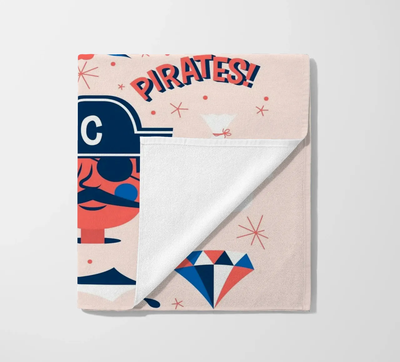 Pirates Flash Sheet beach towel by The Poster Kid