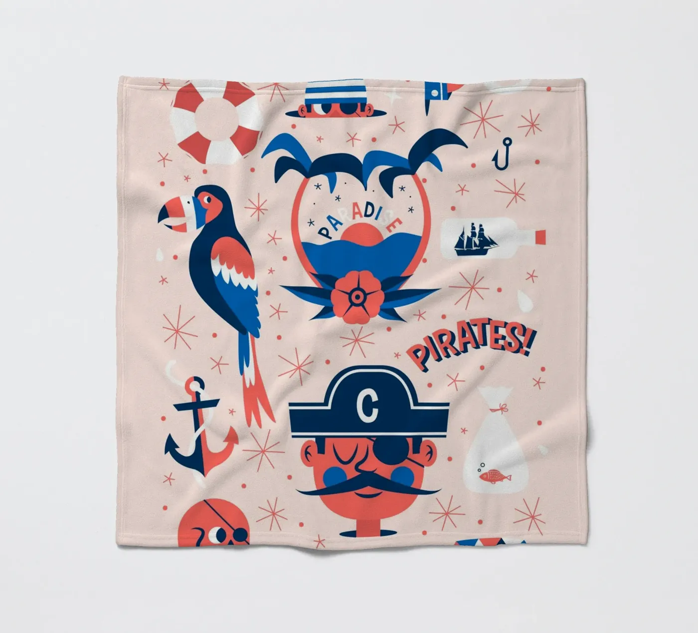 Pirates Flash Sheet Fleecedecke von The Poster Kid