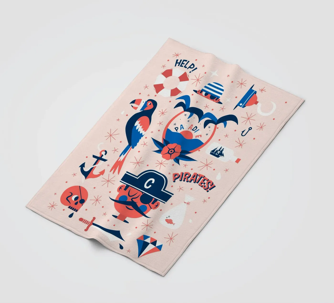 Pirates Flash Sheet Fleecedecke von The Poster Kid