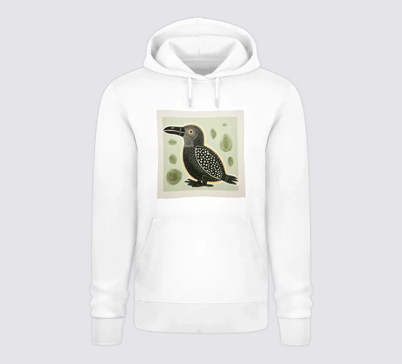 Green Platypus 2 hoodie by Minimal Animal Art