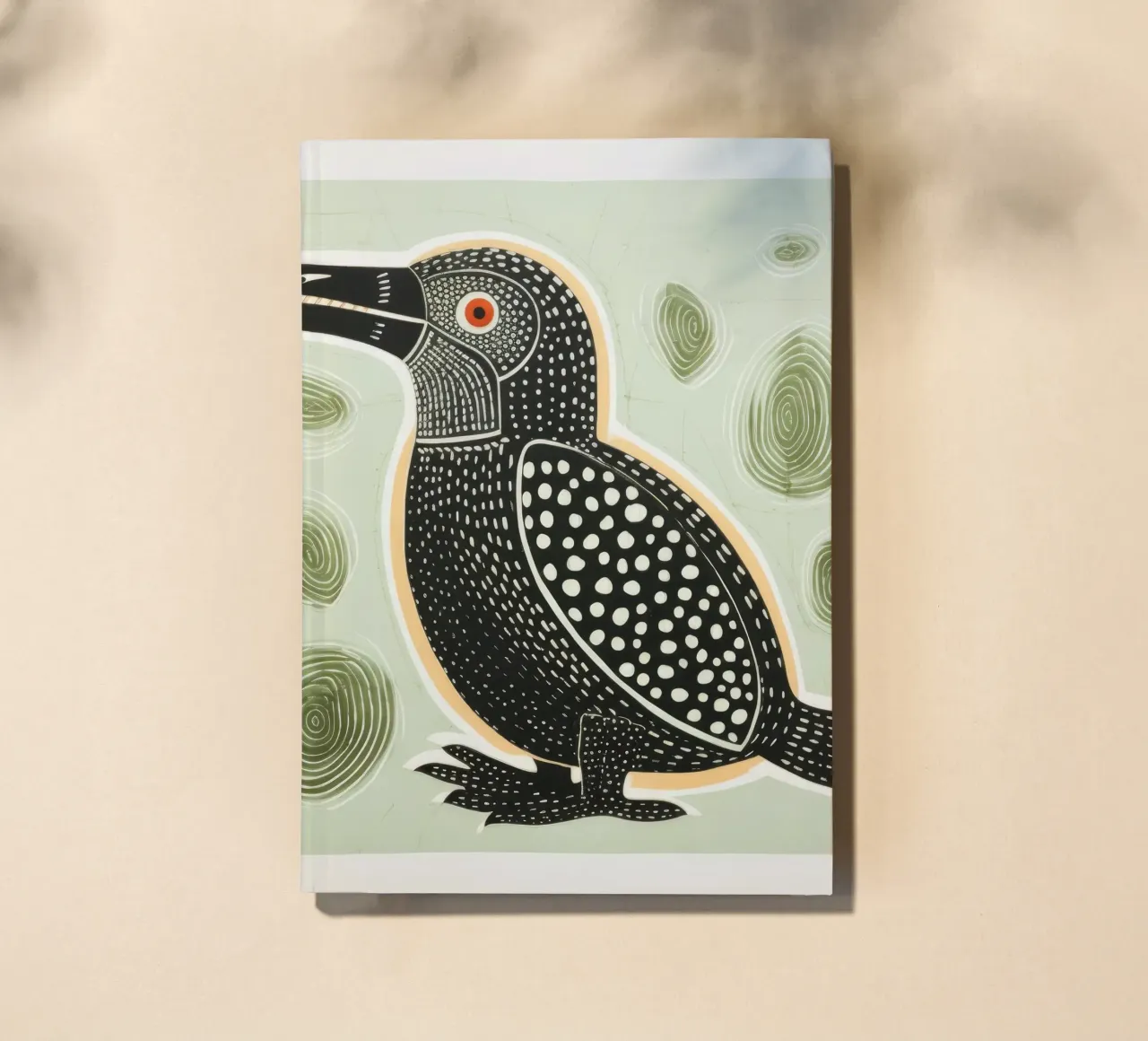 Green Platypus 2 notebook by Minimal Animal Art