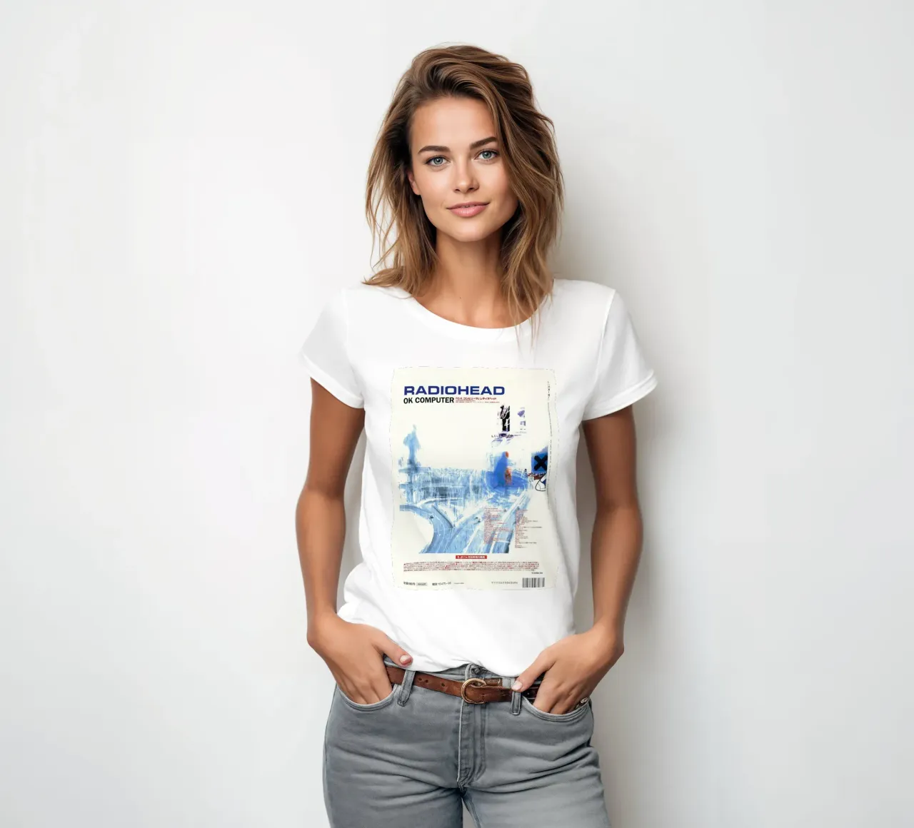 Radiohead Ok Computer t-shirt da donna da Attaboy Dsgn