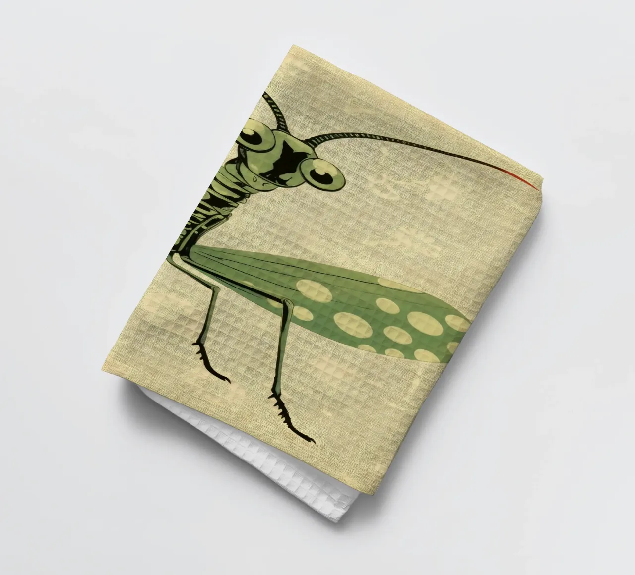 Mantide religiosa verde 2 canovaccio da cucina da Minimal Animal Art
