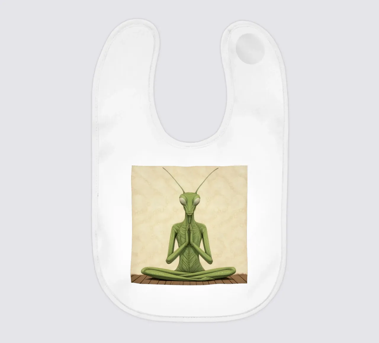 Mantide religiosa verde 3 bavaglino da Minimal Animal Art