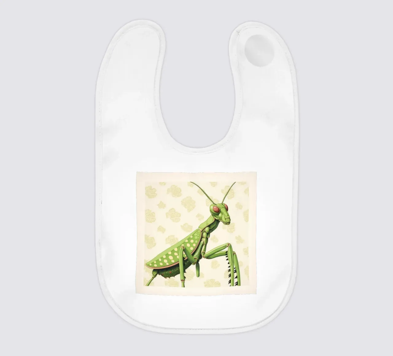Mantide religiosa verde 4 bavaglino da Minimal Animal Art