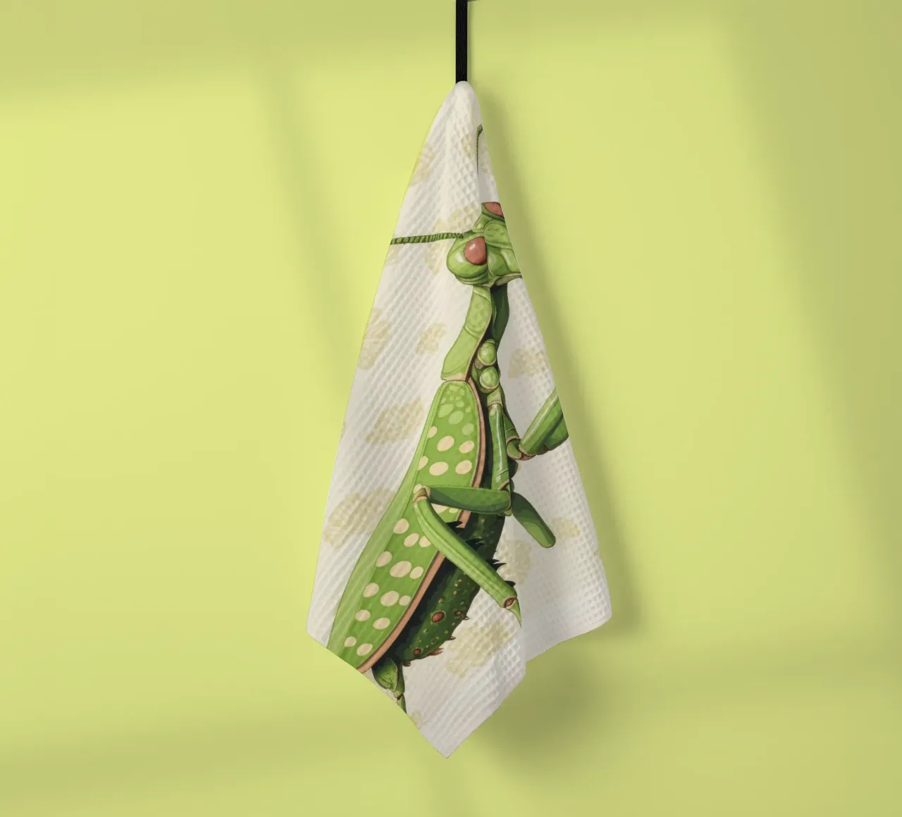 Mantide religiosa verde 4 canovaccio da cucina da Minimal Animal Art