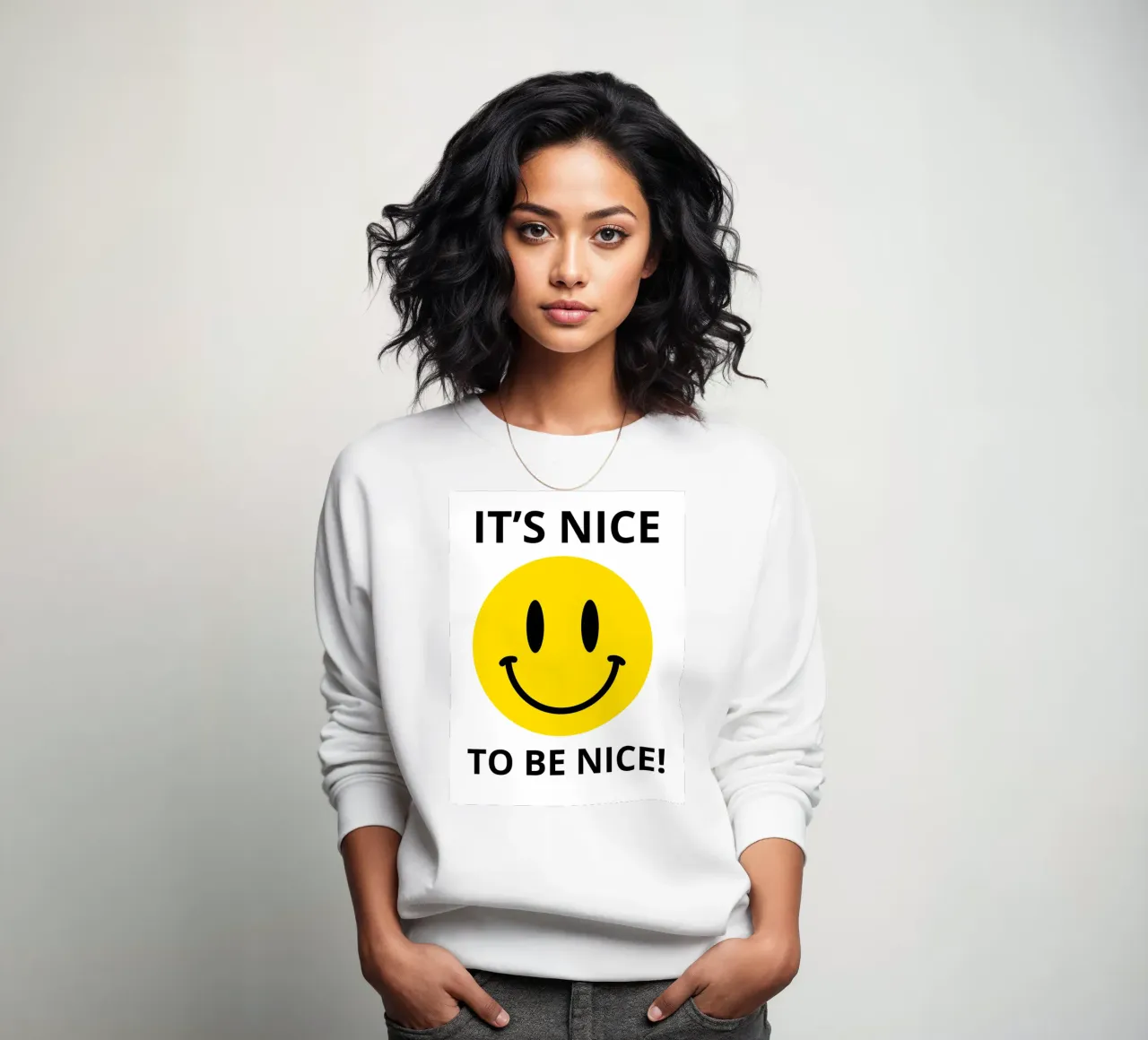 IT'S NICE TO BE NICE! felpa da edsonramosart