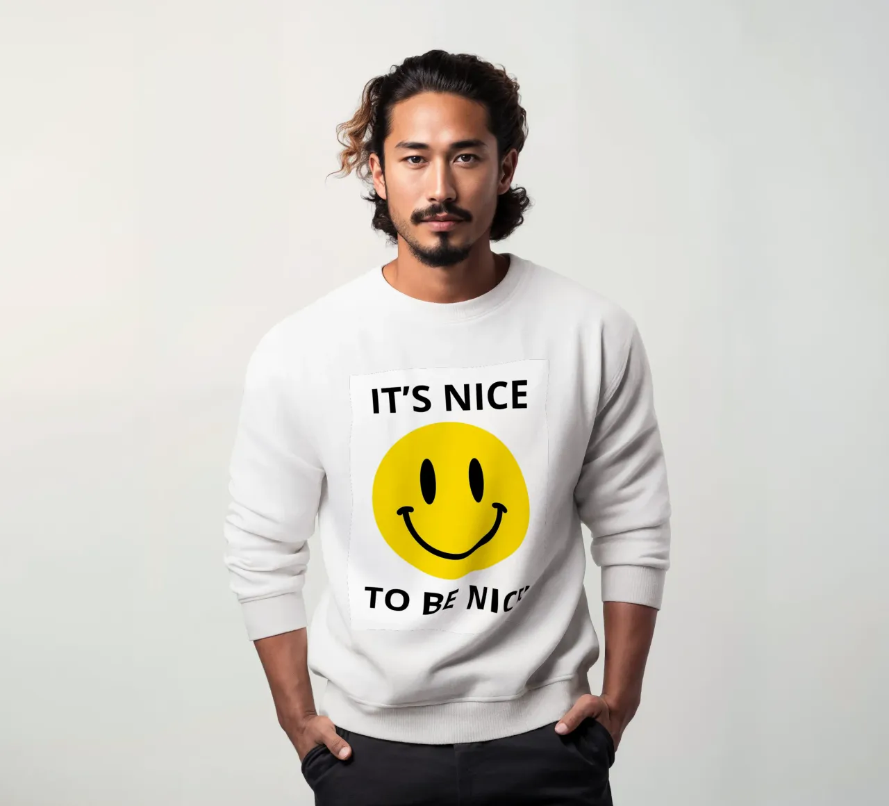 IT'S NICE TO BE NICE! felpa da edsonramosart
