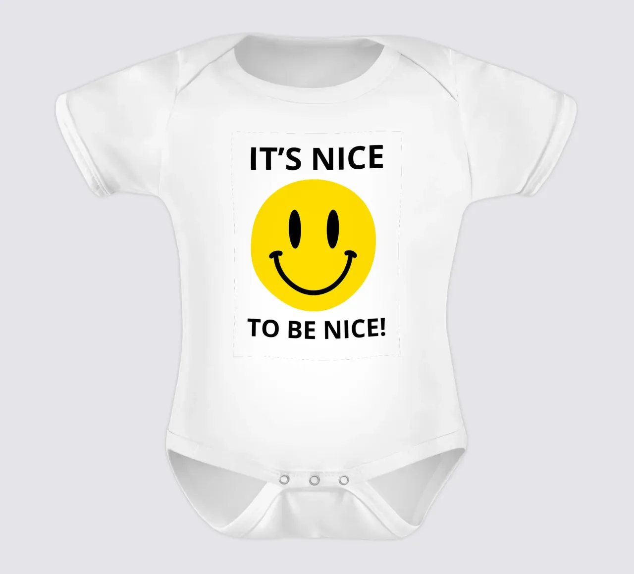 IT'S NICE TO BE NICE! body neonato maniche corte da edsonramosart