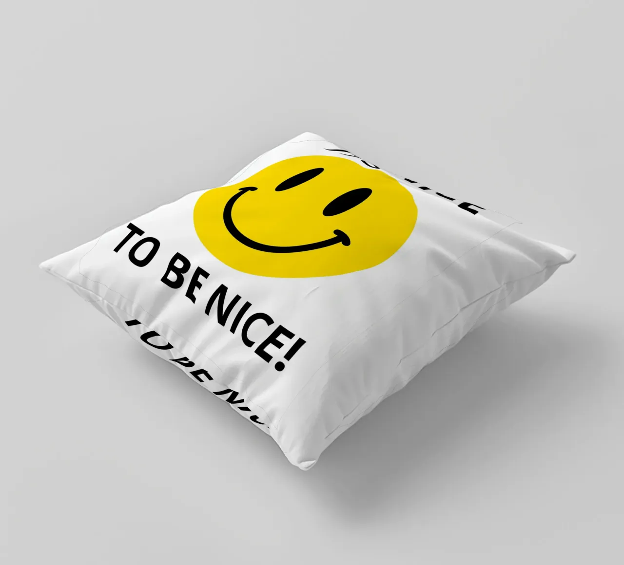 IT'S NICE TO BE NICE! cuscino da edsonramosart