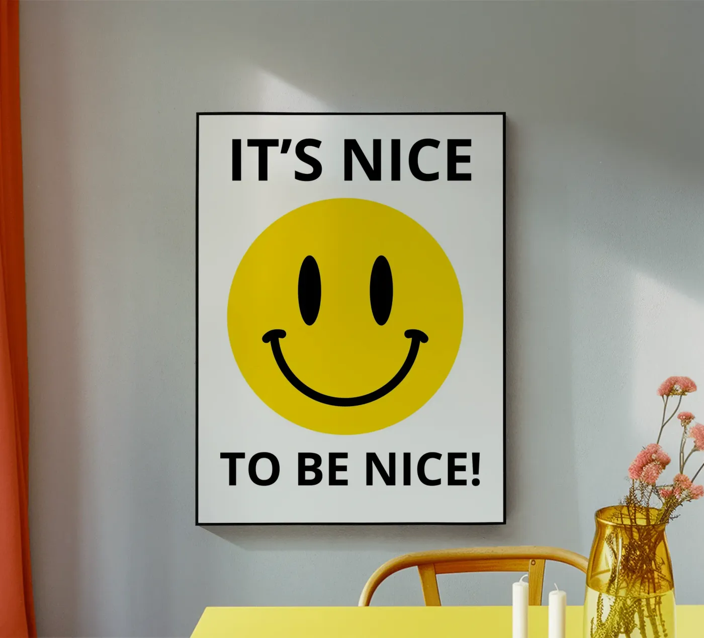 IT'S NICE TO BE NICE! plexiglass da edsonramosart