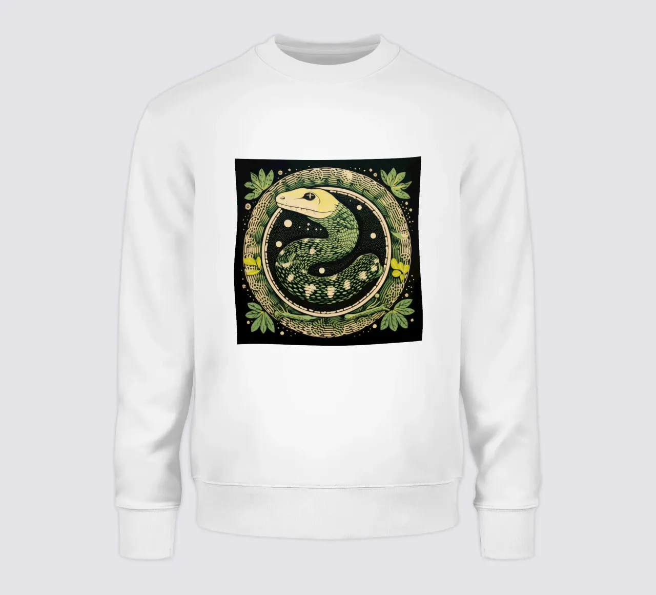 Python vert 1 sweat de Minimal Animal Art