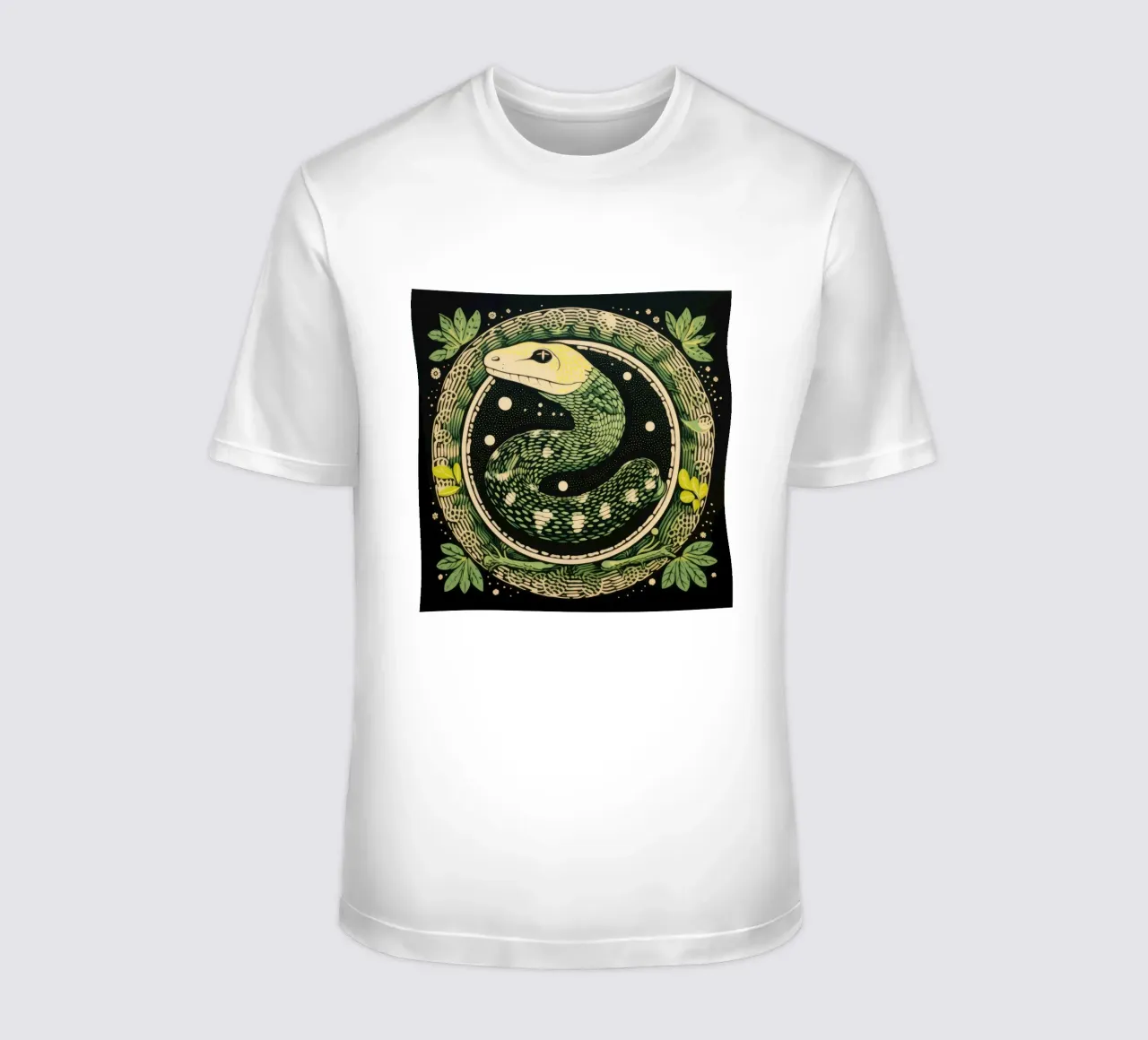 Python vert 1 t-shirt de Minimal Animal Art