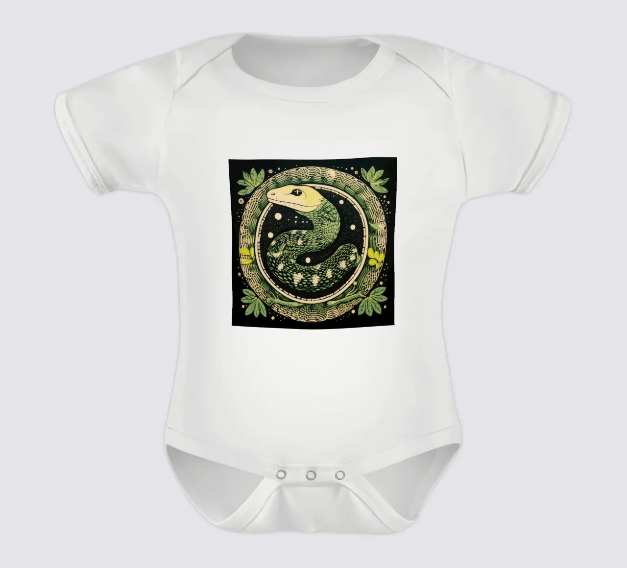 Python vert 1 body bébé de Minimal Animal Art