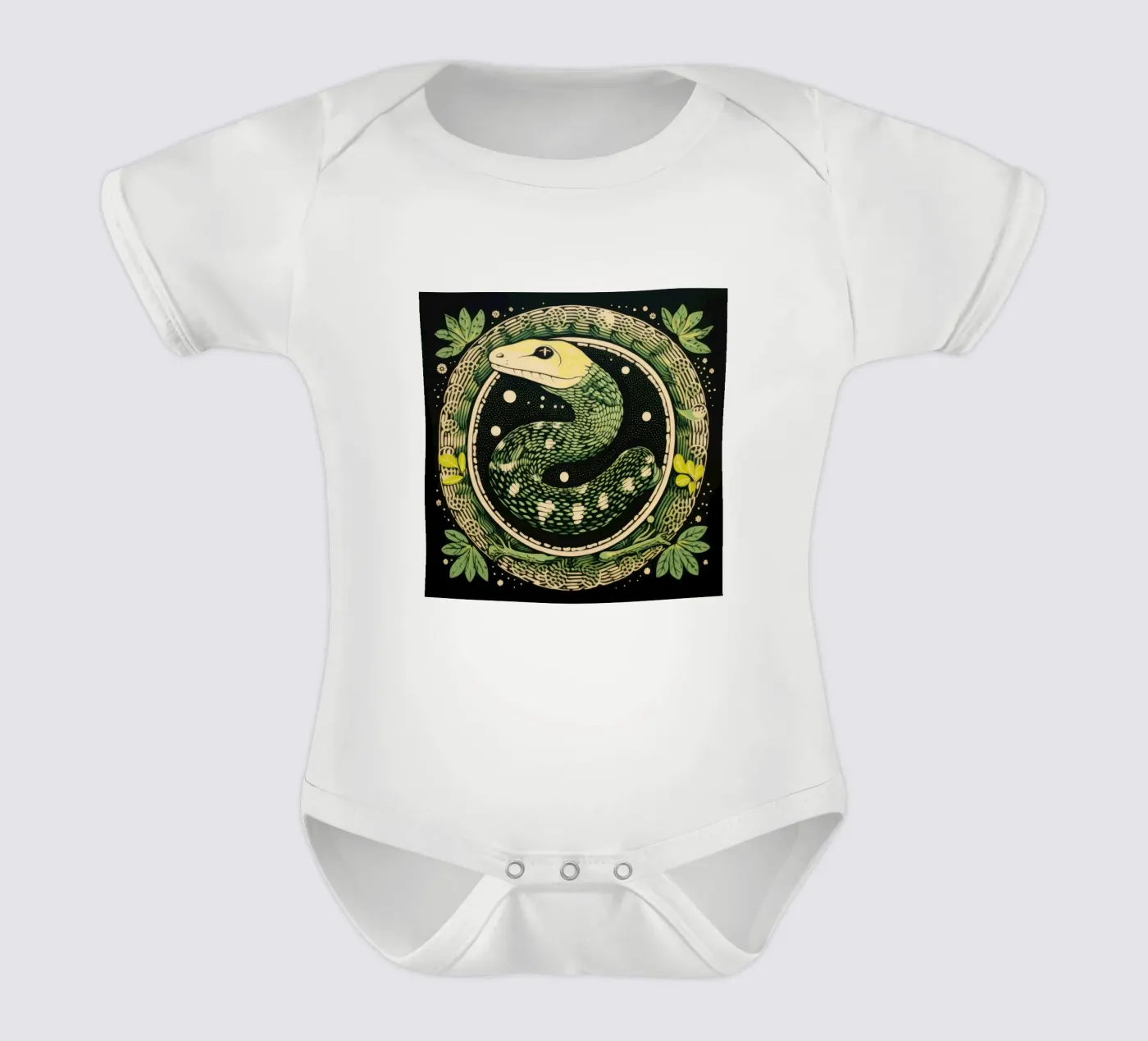 Python vert body bébé de Minimal Animal Art