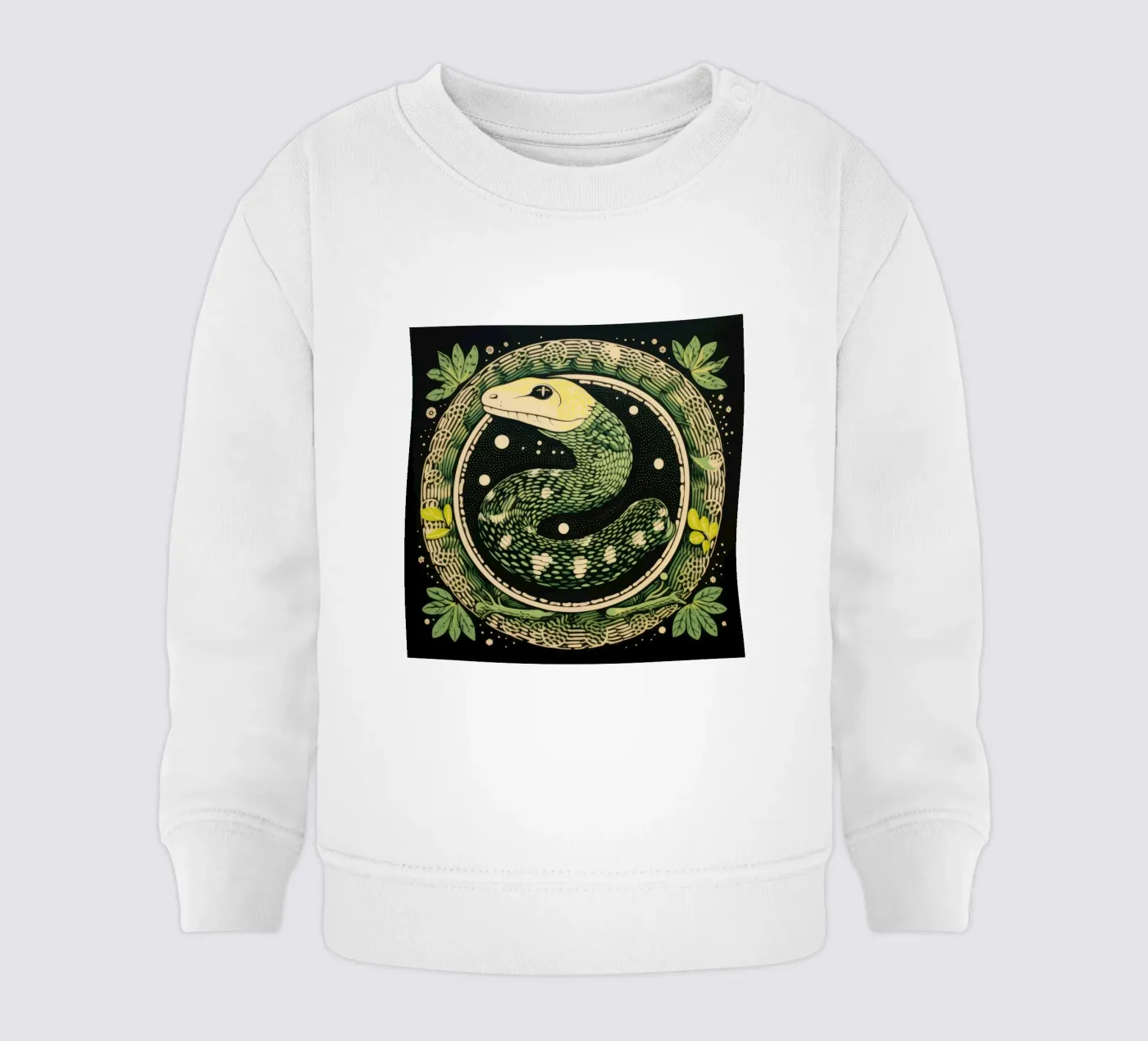 Green Python sweat pour bébé de Minimal Animal Art