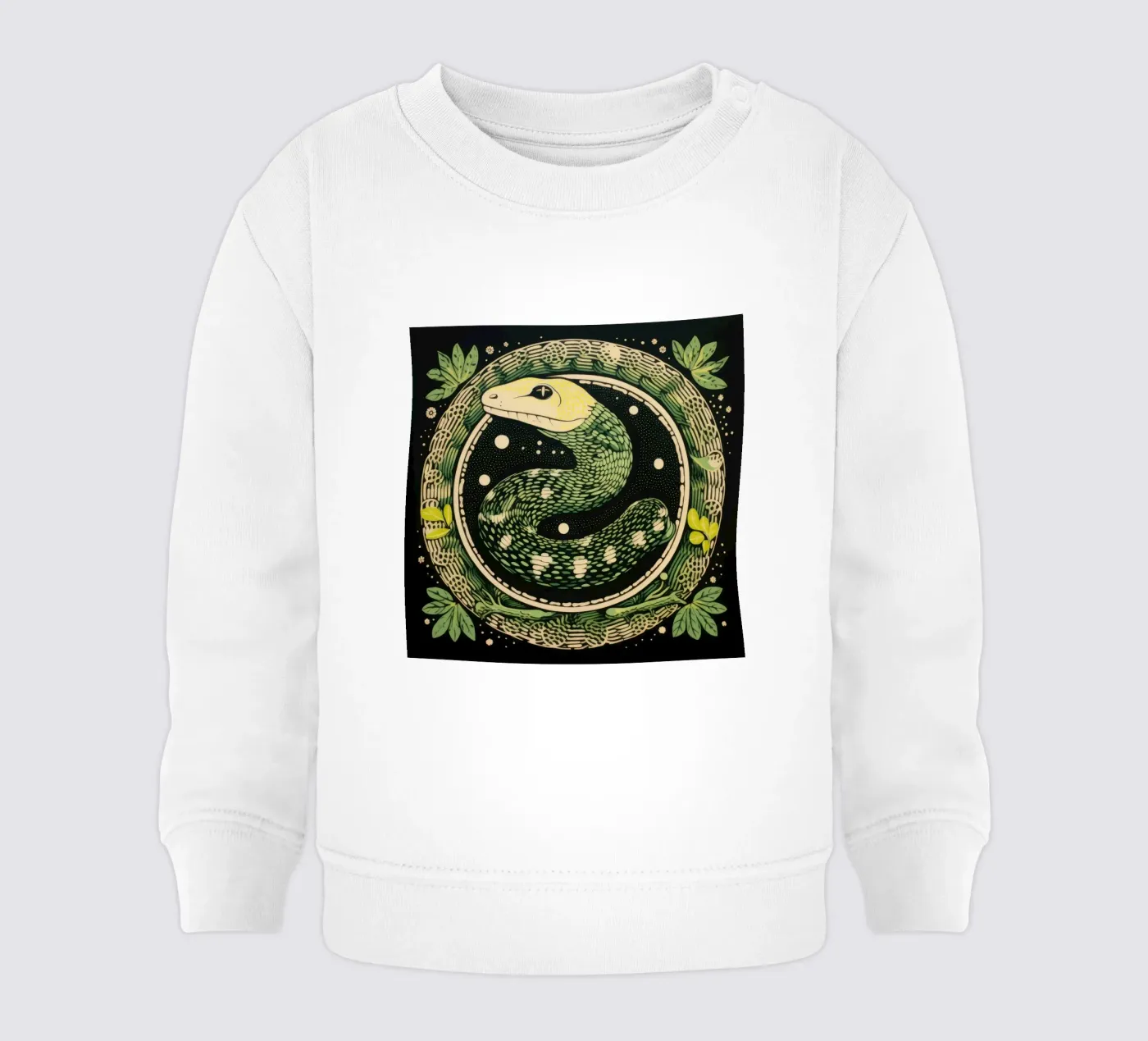 Green Python sweat pour bébé de Minimal Animal Art