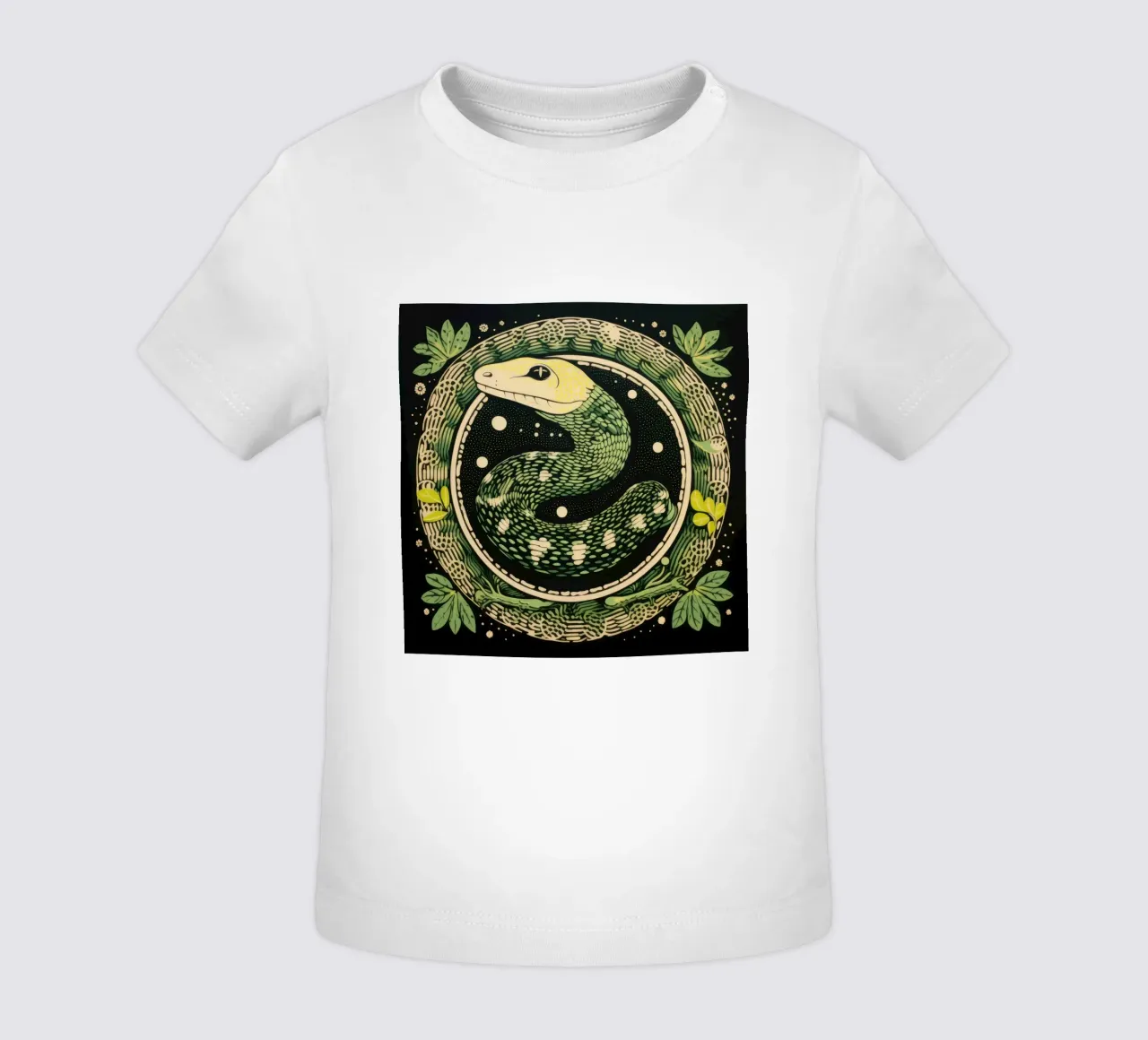 Python vert t-shirt pour bébé de Minimal Animal Art