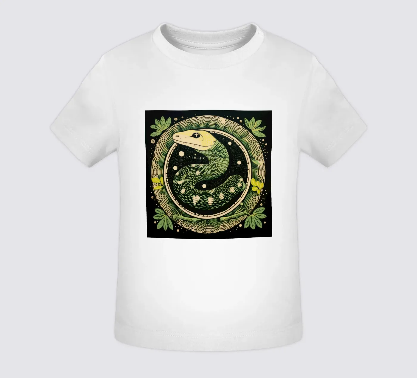 Python vert t-shirt pour bébé de Minimal Animal Art
