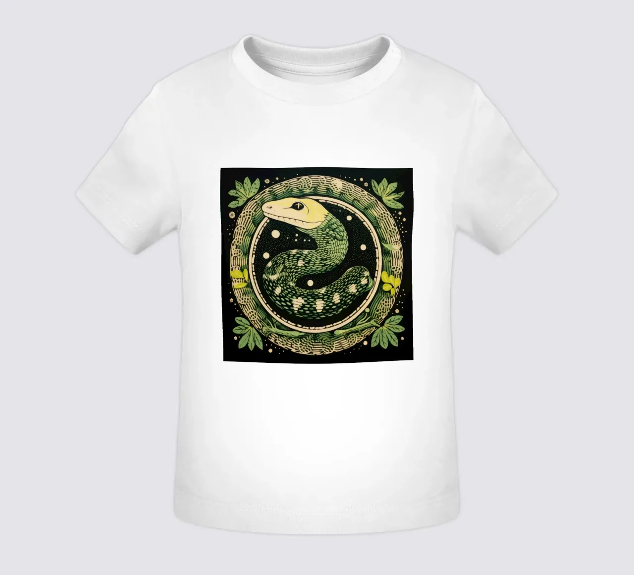 Python vert t-shirt pour bébé de Minimal Animal Art