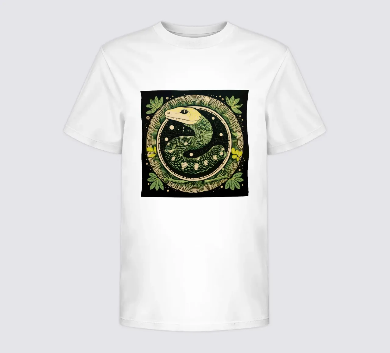 Green Python t-shirt enfant de Minimal Animal Art
